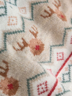 Neutral Fairisle Christmas Knitted Jumper and Leggings Set (0mths-2yrs)