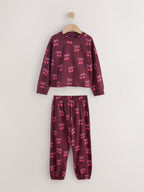 Pink/Brown Bow Jogger Pyjamas 3 Pack (9mths-16yrs)