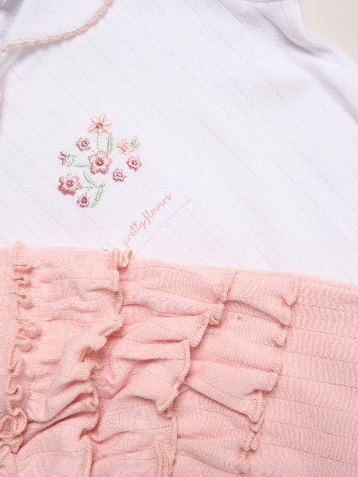 Rock-A-Bye Baby Boutique Pink Teddy Print Outfit Set 4 Piece