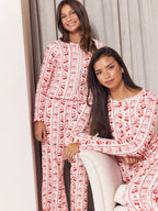 Lipsy Pink Soft Touch Pointelle Lounge Pyjamas Set (5-16yrs)
