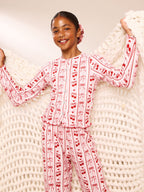 Lipsy Pink Soft Touch Pointelle Lounge Pyjamas Set (5-16yrs)