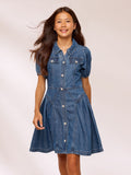 Lipsy Blue Denim Collar Dress (5-16yrs)