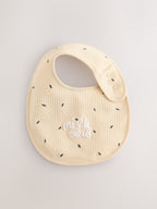 Pink/Cream Brunch Baby Bibs 3 Pack