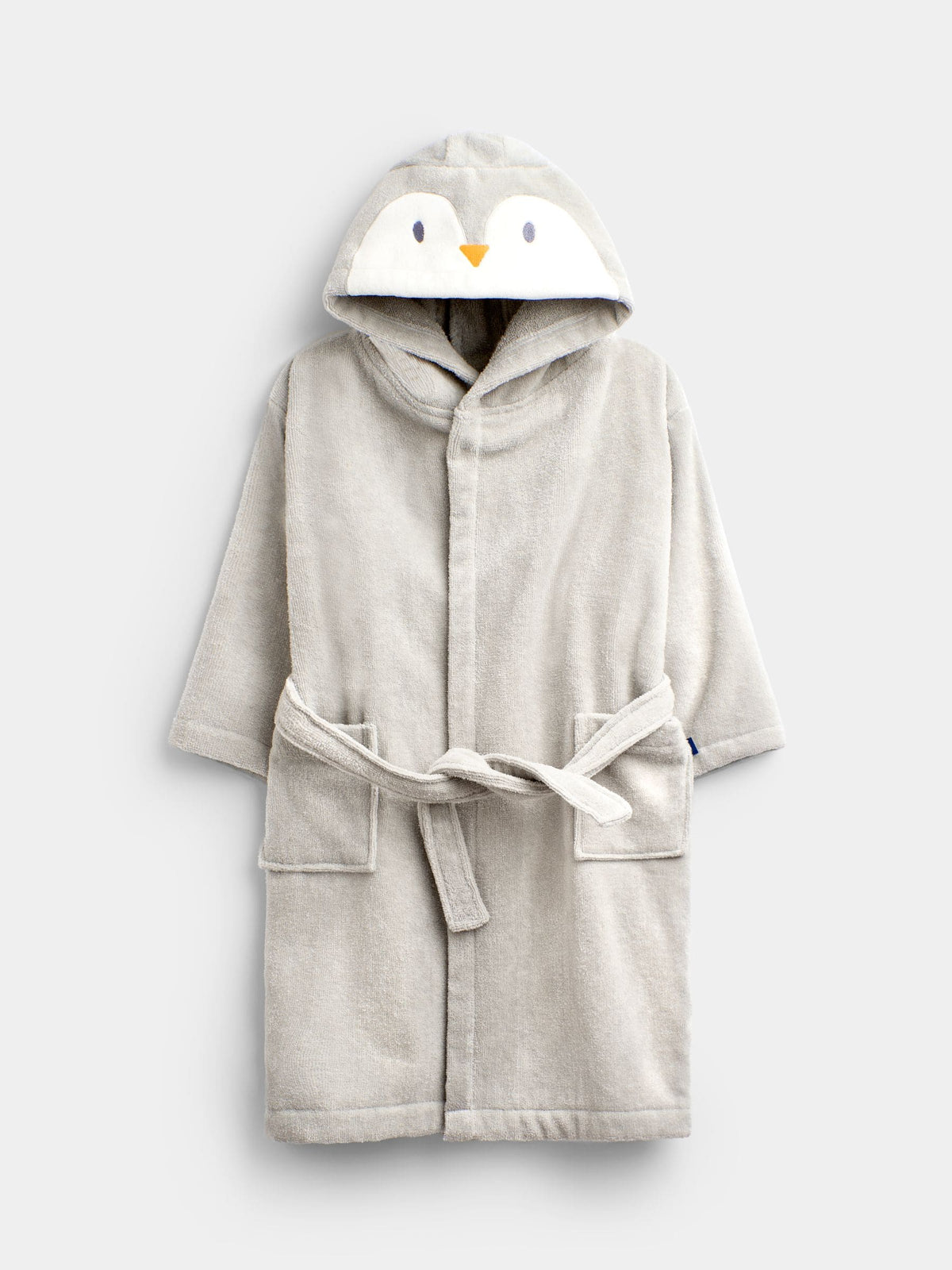JoJo Maman Bébé Grey Penguin Fleece Dressing Gown