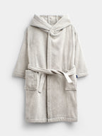 JoJo Maman Bébé Grey Penguin Fleece Dressing Gown
