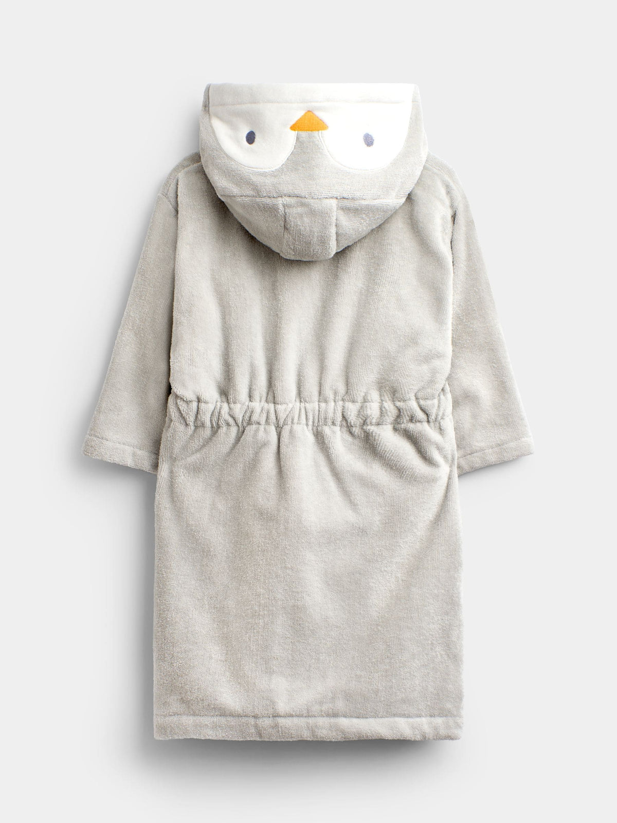 JoJo Maman Bébé Grey Penguin Fleece Dressing Gown