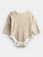 JoJo Maman Bébé Brown Bear Jersey Dungaree & Bodysuit Set