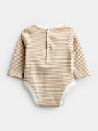 JoJo Maman Bébé Brown Bear Jersey Dungaree & Bodysuit Set