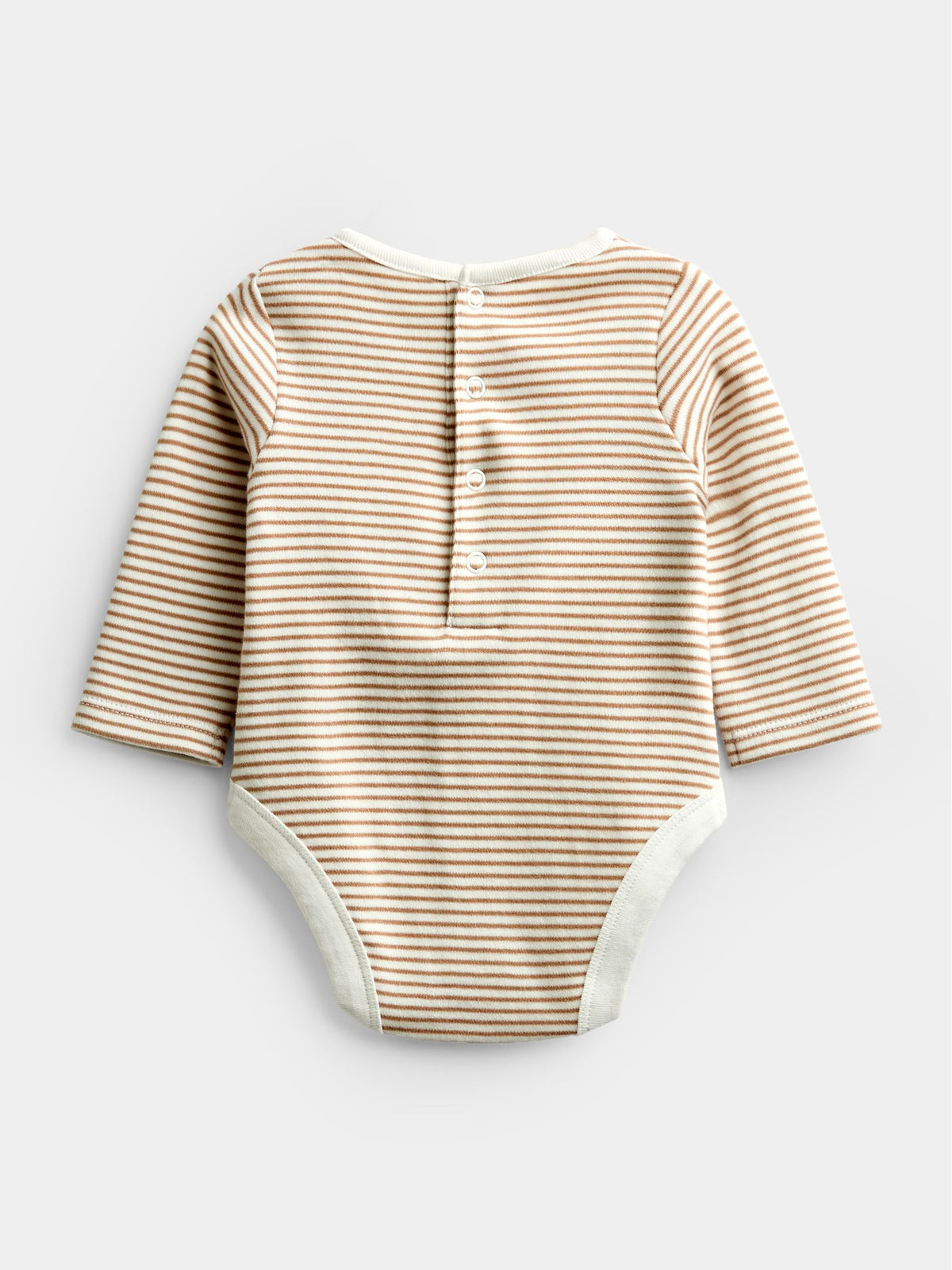 JoJo Maman Bébé Brown Bear Jersey Dungaree & Bodysuit Set