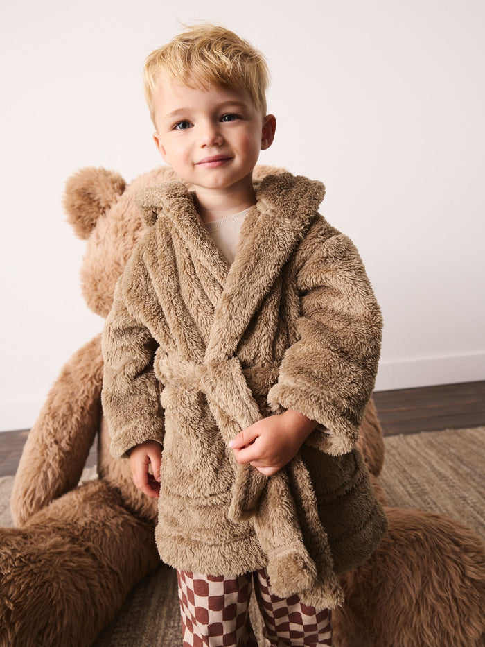 Brown Bear Fleece Robe (9mths-8yrs)