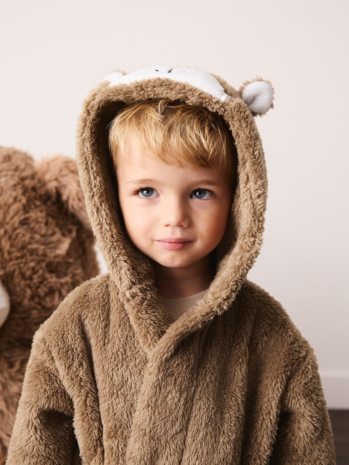Brown Bear Fleece Robe (9mths-8yrs)