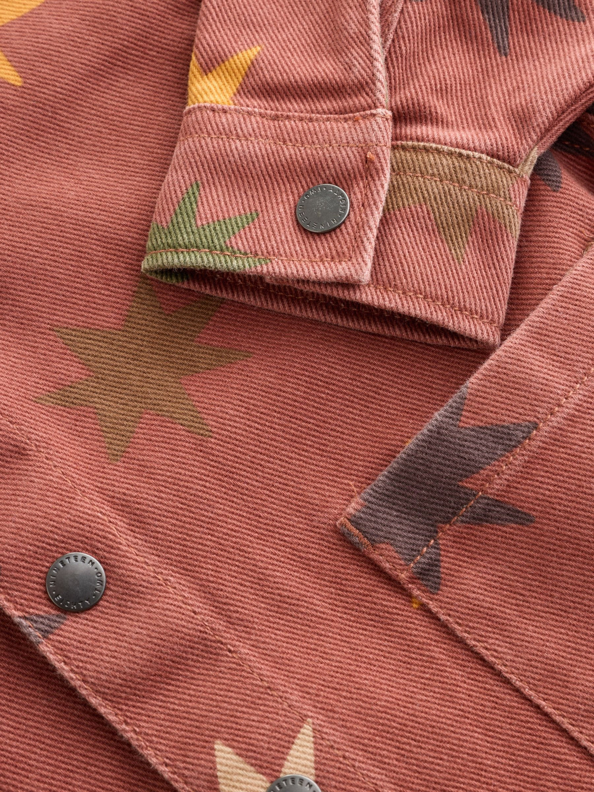 Rust Brown All Over Print Stars Twill Printed Overshirt (3mths-7yrs)