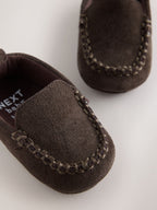 Chocolate Brown Suede Shoes (0-24mths)