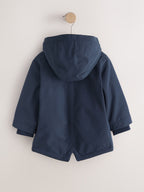 Navy Waterproof Borg Lined Parka (3mths-7yrs)
