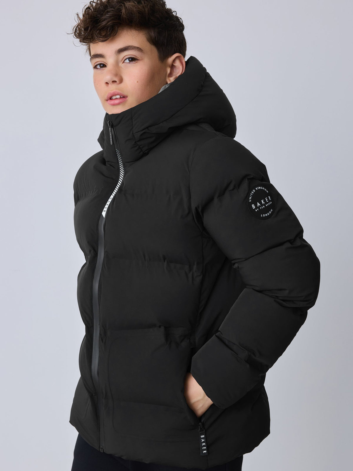 Baker by Ted Baker Black Shower Resistant Padded Coat