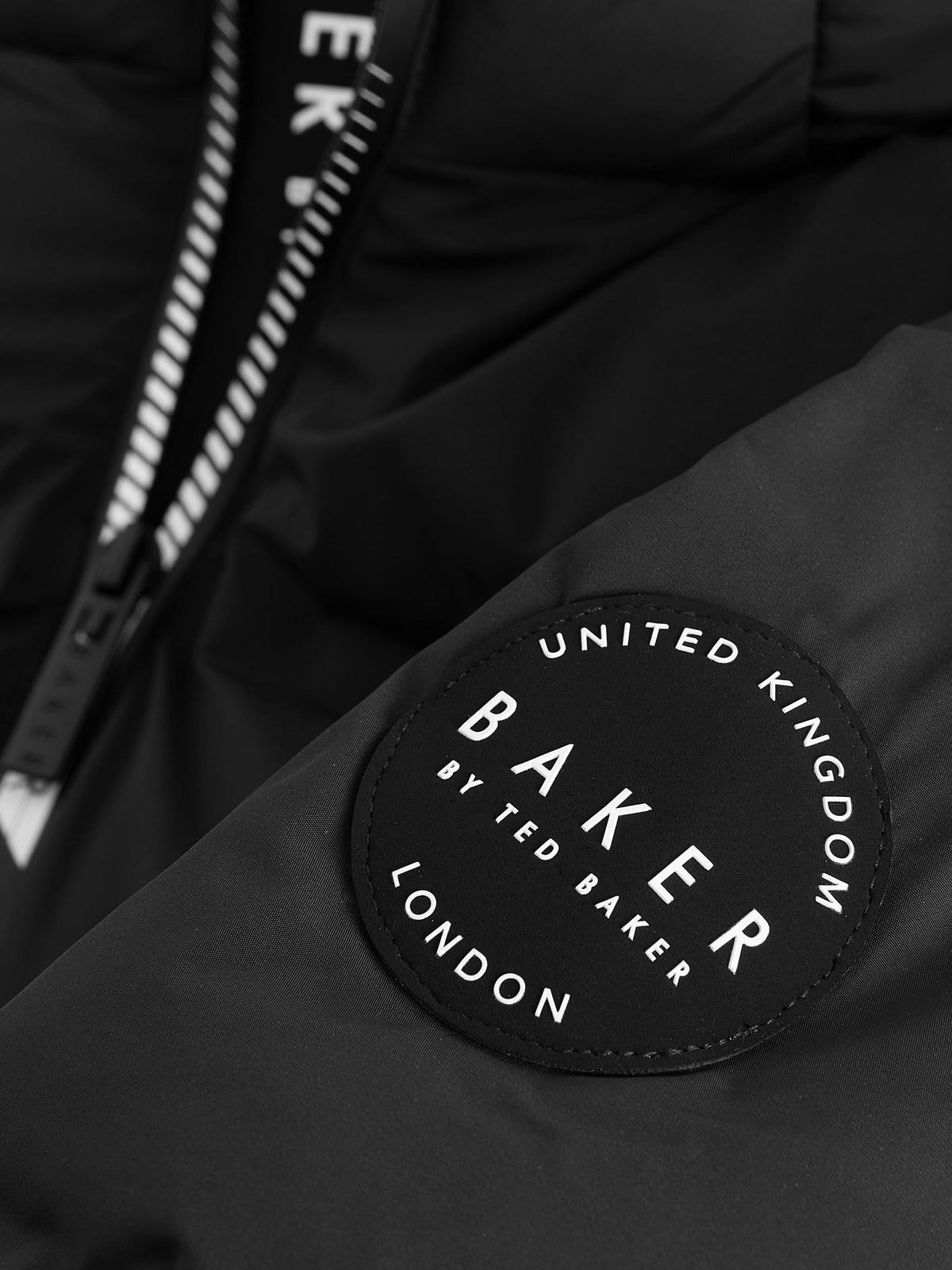 Baker by Ted Baker Black Shower Resistant Padded Coat