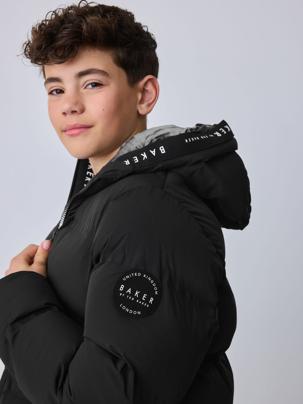 Baker by Ted Baker Black Shower Resistant Padded Coat