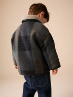Multi Check Borg Collar Jacket (3mths-7yrs)
