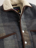 Multi Check Borg Collar Jacket (3mths-7yrs)
