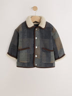 Multi Check Borg Collar Jacket (3mths-7yrs)