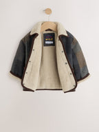 Multi Check Borg Collar Jacket (3mths-7yrs)