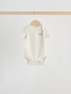 Cream Milk Club Baby Sleepsuit, Bodysuit, Bib and Hat Set 4 Piece (0-9mths)