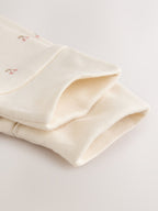 Ecru Cherry 2.5 TOG Wadded Baby Sleepsuit