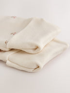 Ecru Cherry 2.5 TOG Wadded Baby Sleepsuit
