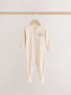 Neutral Milk Club Baby Sleepsuit, Bodysuit, Beanie and Bib Set 4 Piece (0-12mths)