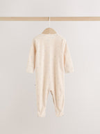Neutral Milk Club Baby Sleepsuit, Bodysuit, Beanie and Bib Set 4 Piece (0-12mths)