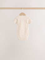 Neutral Milk Club Baby Sleepsuit, Bodysuit, Beanie and Bib Set 4 Piece (0-12mths)