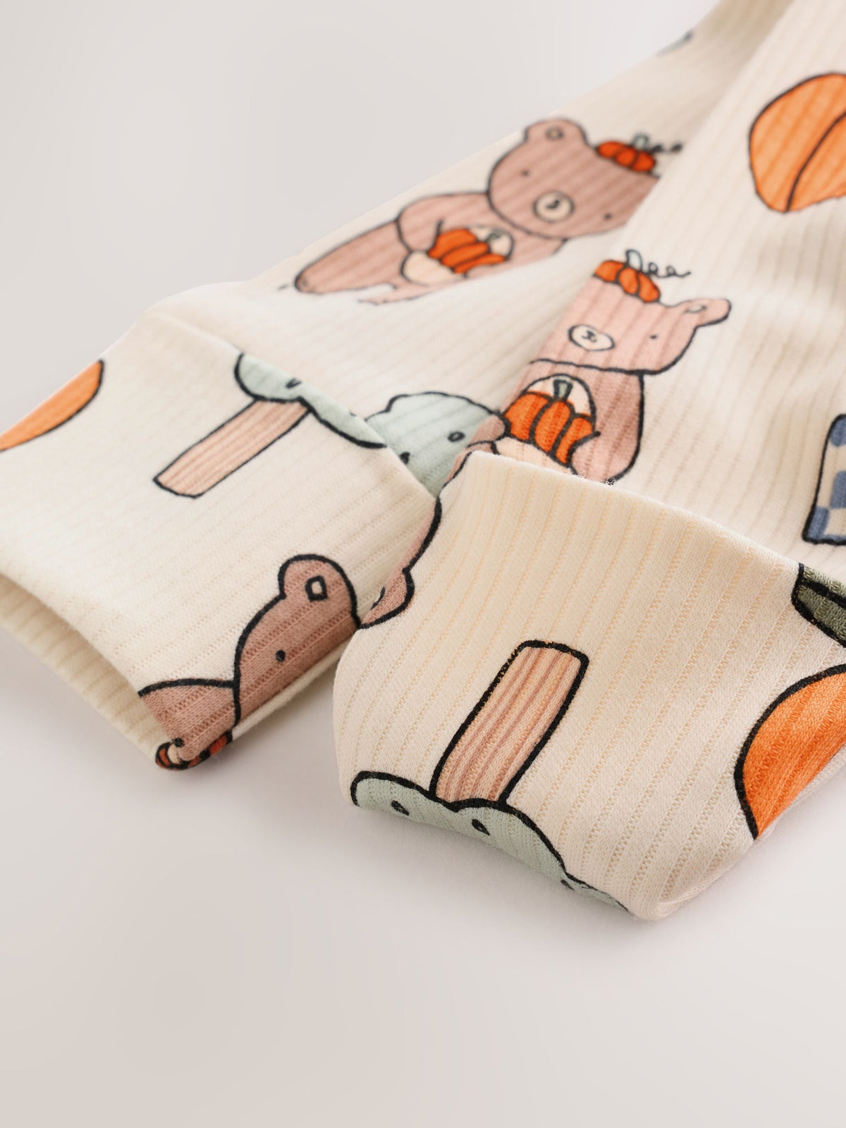 Sage Green Pumpkin Sleepsuits 3 Pack (0mths-2yrs)