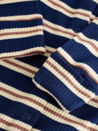 Blue/Brown Stripe Baby Sleepsuits 3 Pack (0mths-2yrs)