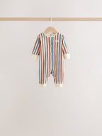Blue/Red Patterned Baby Sleepsuits 5 Pack (0mths-3yrs)