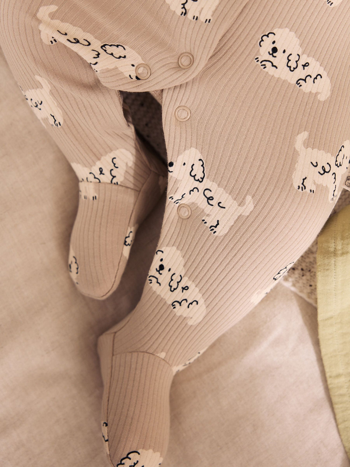 Grey Dog Baby Sleepsuits 4 Pack (0mths-2yrs)