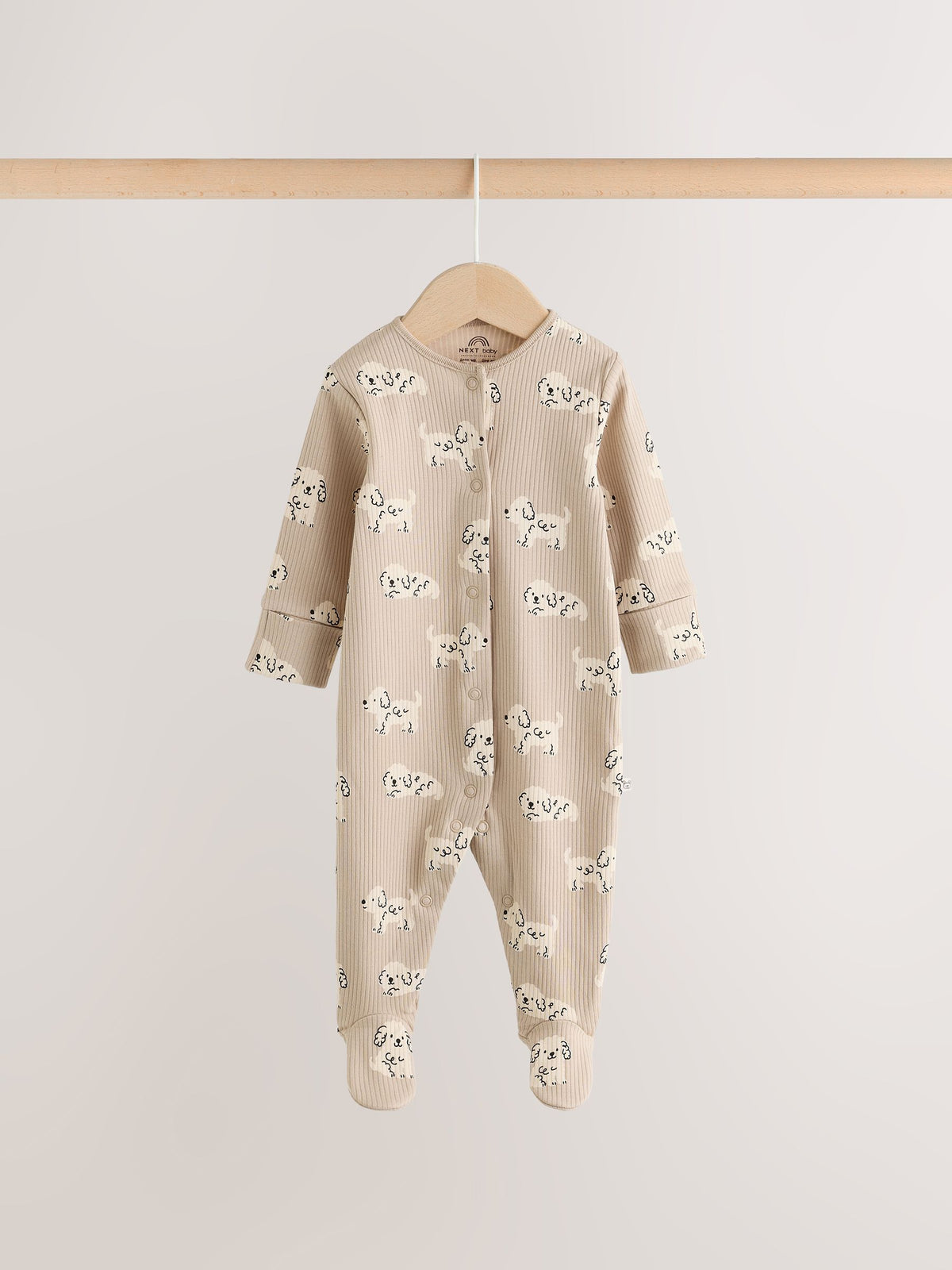 Grey Dog Baby Sleepsuits 4 Pack (0mths-2yrs)