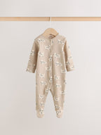 Grey Dog Baby Sleepsuits 4 Pack (0mths-2yrs)