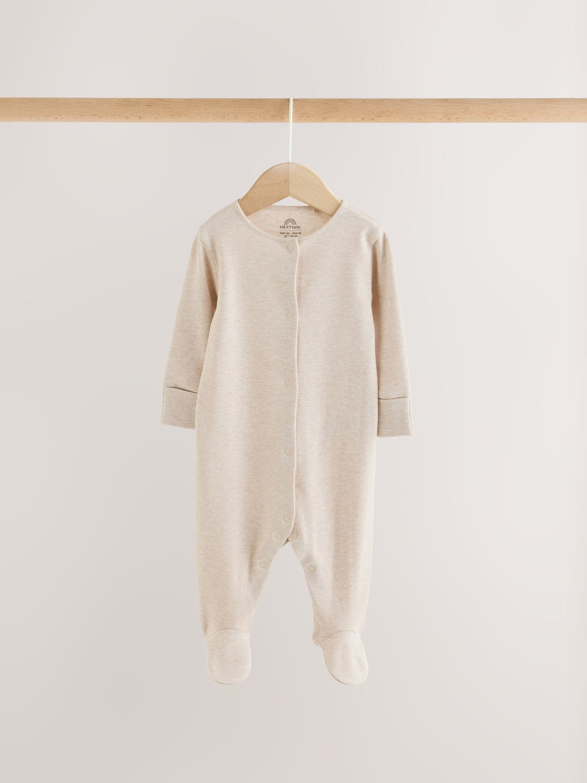 Grey/Blue/Neutral Baby Sleepsuits 3 Pack (0-2yrs)