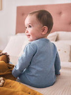 Grey/Blue/Neutral Baby Sleepsuits 3 Pack (0-2yrs)