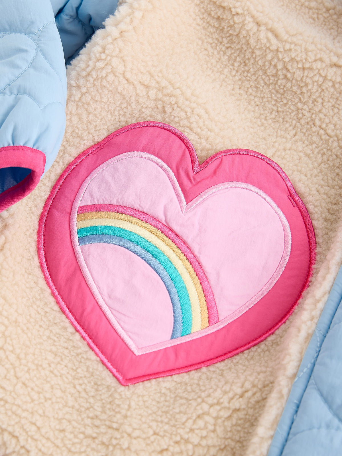 Little Bird Blue Heart and Borg Jacket