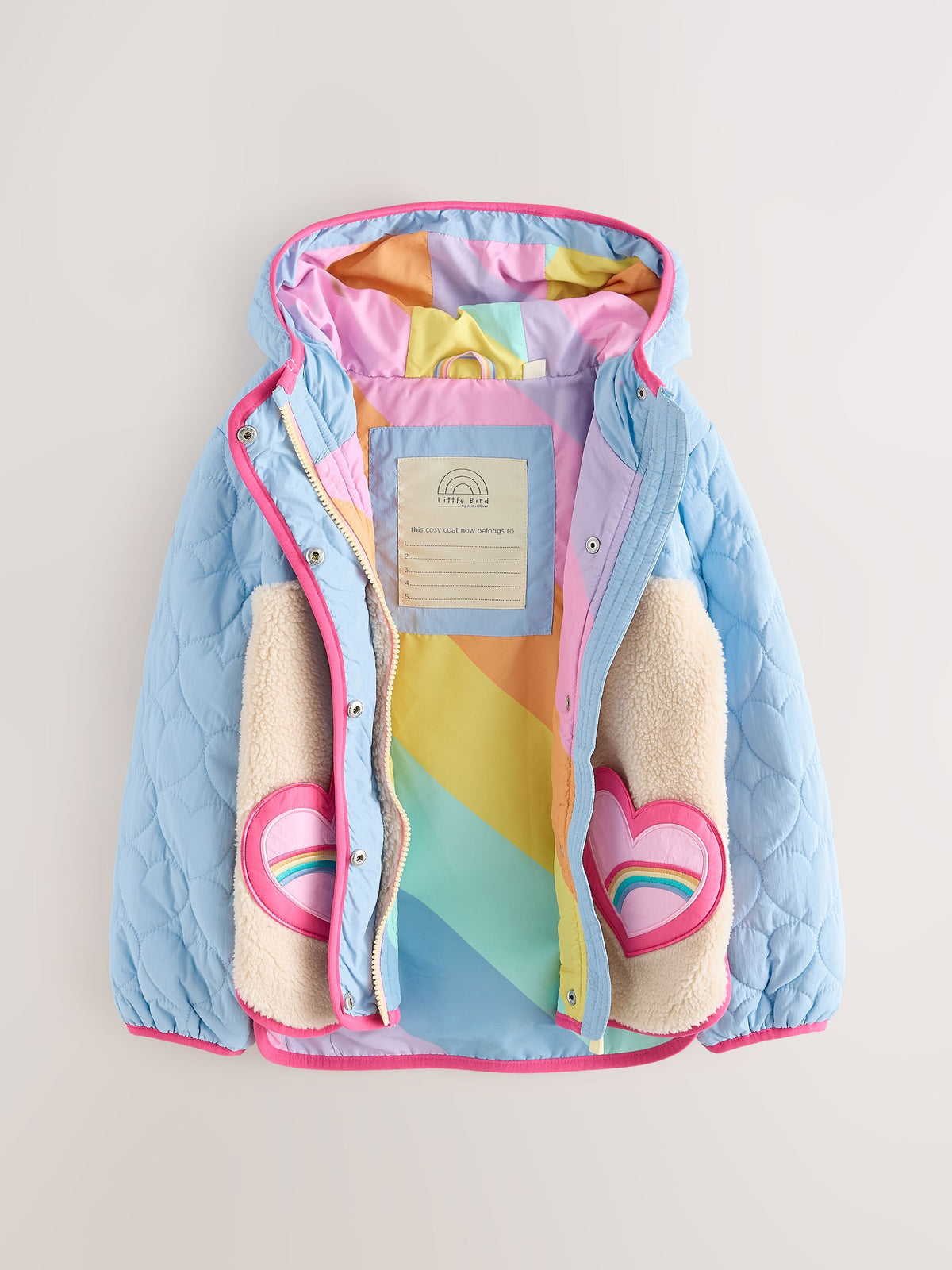 Little Bird Blue Heart and Borg Jacket