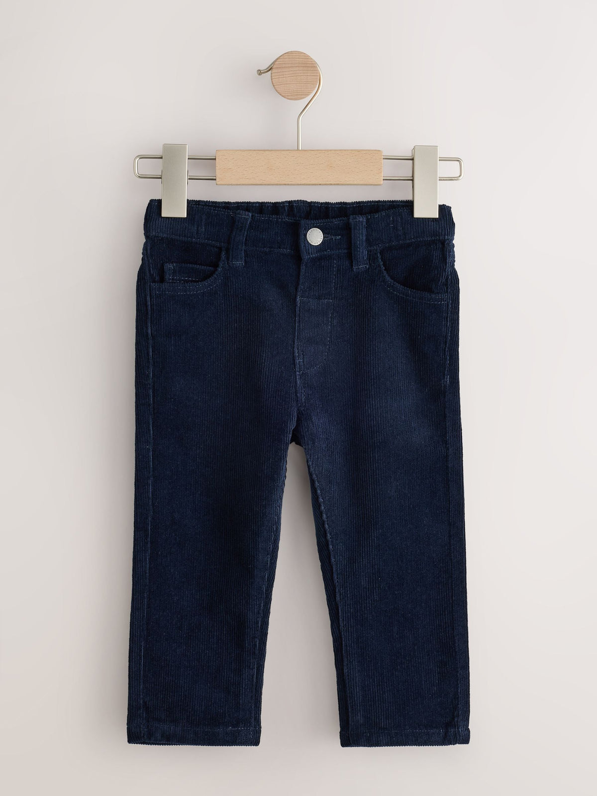 Navy/Stone Corduroy Trousers 2 Pack (3mths-7yrs)