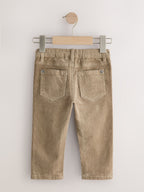 Navy/Stone Corduroy Trousers 2 Pack (3mths-7yrs)