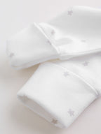 White Sleepsuit, Bodysuit, Hat and Bib Set 4 Piece (0-9mths)