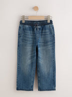 Blue Denim Wide Fit Pull On Jeans (3-16yrs)