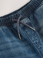 Blue Denim Wide Fit Pull On Jeans (3-16yrs)