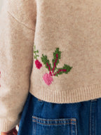 Vegetable Embroidered V-Neck Cardigan (3mths-7yrs)
