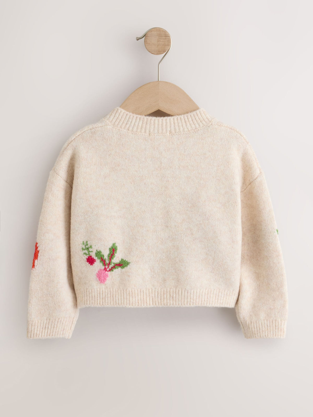 Vegetable Embroidered V-Neck Cardigan (3mths-7yrs)