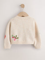 Vegetable Embroidered V-Neck Cardigan (3mths-7yrs)