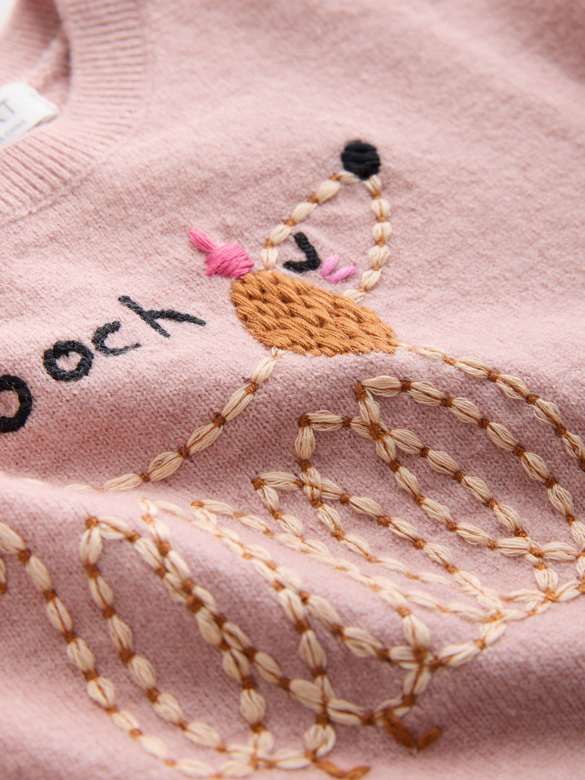 Pink Pooch Embroidered Boxy Jumper (3mths-7yrs)